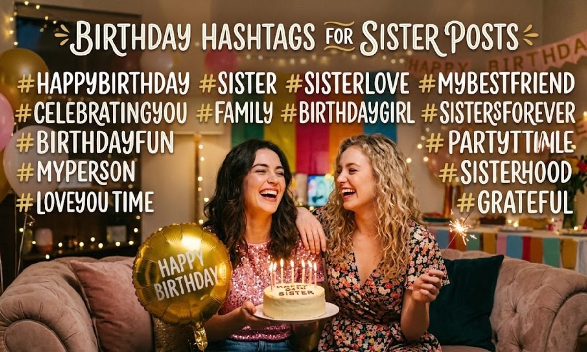 #️⃣ Birthday Hashtags for Sister Posts