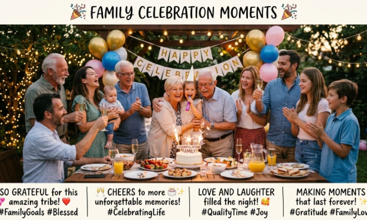 🎊 Family Celebration Captions