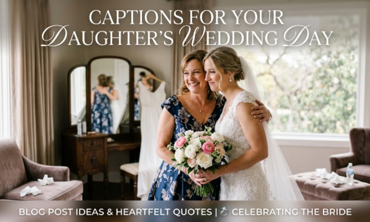 💍 Wedding Day Daughter Captions