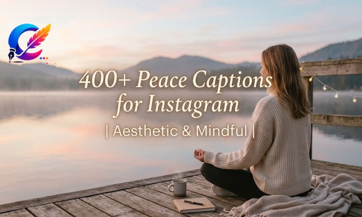 400+ Peace Captions for Instagram Aesthetic & Mindful