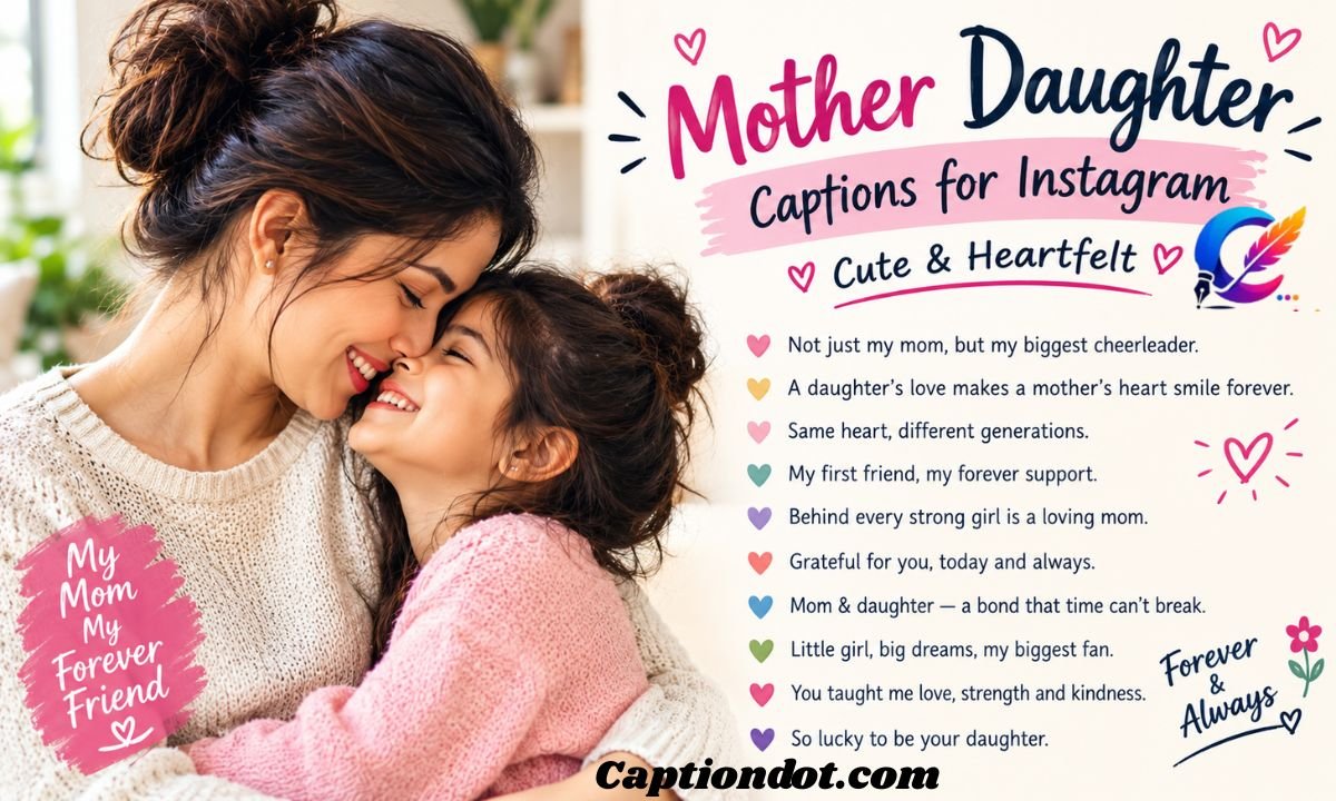 Mother Daughter Captions for Instagram Cute & Heartfelt 