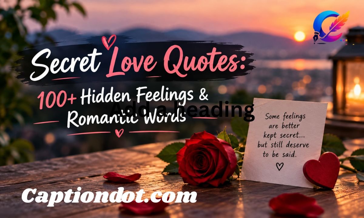Secret Love Quotes 100+ Hidden Feelings & Romantic Words